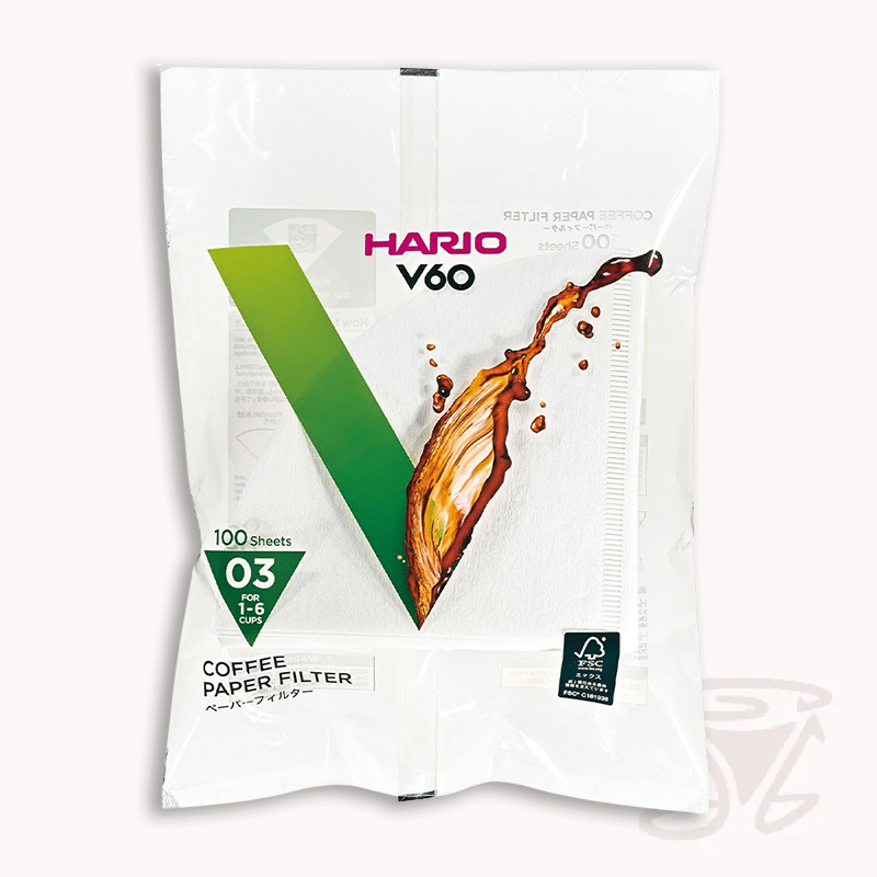 hario v60 papierfilter 03 kaffeefilter (100 stück)