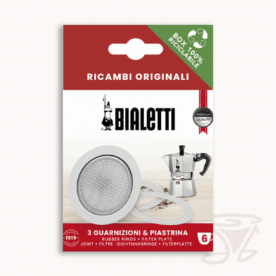 bialetti ersatzset für espressokocher 12 tassen ersatzteil 3 dichtungsringe + filtersieb für verschiedene bialetti modelle