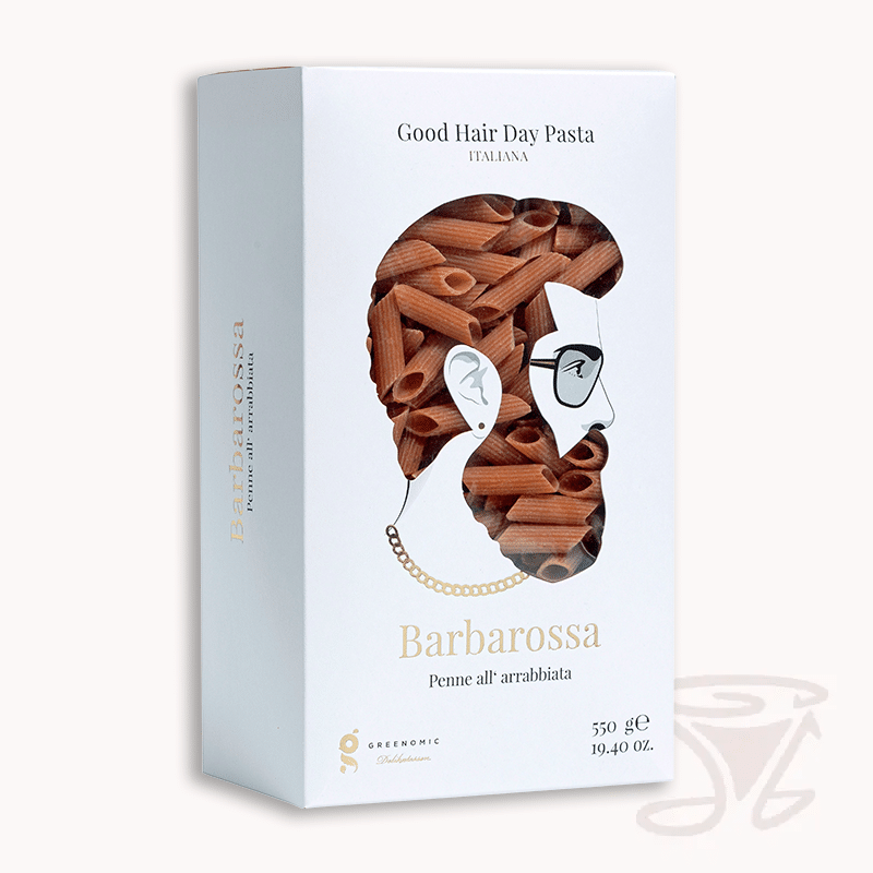 greenomic good hair day pasta barbarossa penna all arrabbiata 550g