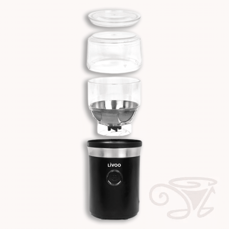 livoo elektrische kaffeemühle schwarz