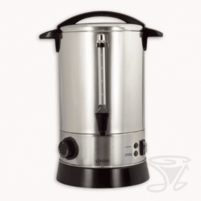 livoo kaffee perkolator aus edelstahl 6,8 liter zubereitung, warmhaltung und ausgabe