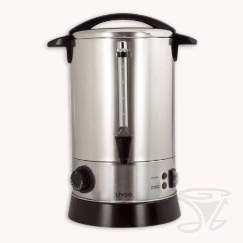 livoo kaffee perkolator aus edelstahl 6,8 liter zubereitung, warmhaltung und ausgabe