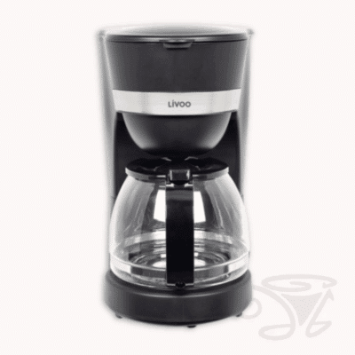 livoo elektrische kaffeemaschine schwarz 1,25 liter filterkaffee