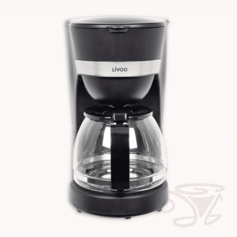livoo elektrische kaffeemaschine schwarz 1,25 liter filterkaffee