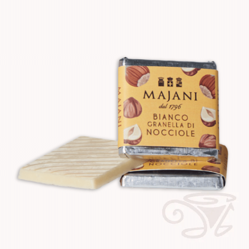 majani napolitain praline aus vollmischschokolade mit haselnuss splittern 5,9g