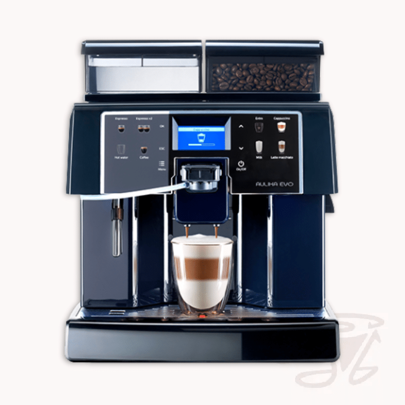 saeco aulika evo focus schwarz blau kaffeevollautomat mit doppelboiler und pumpe one touch milch für büro und gewerbe