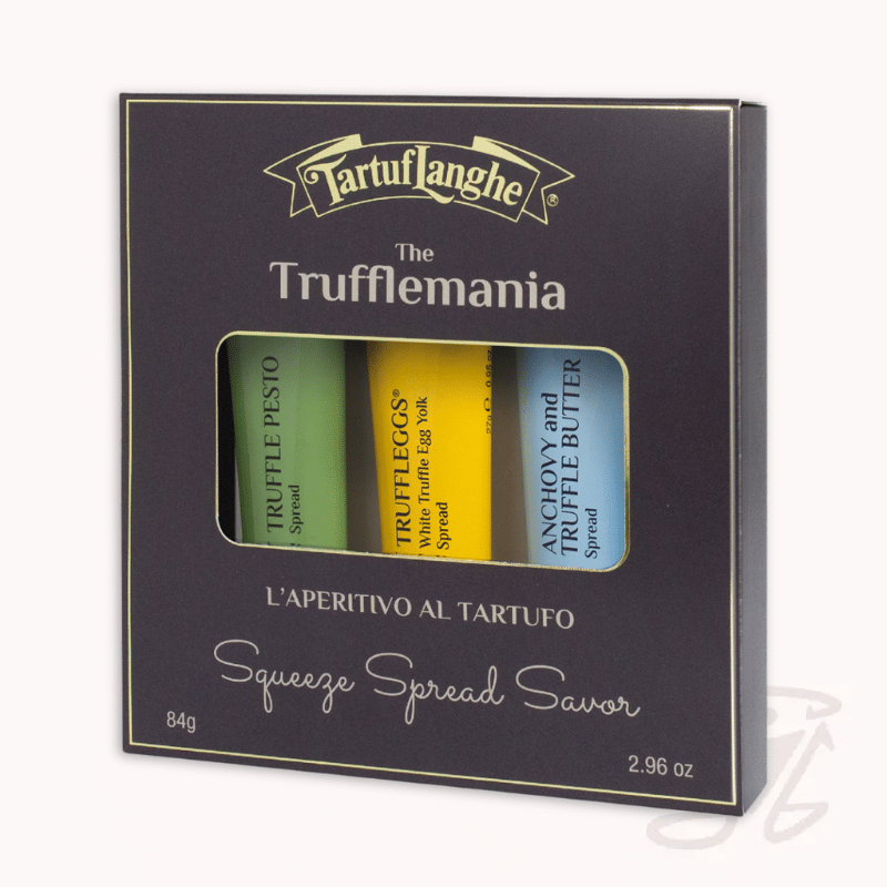 tartuflanghe the trufflemania l’aperitivo al tartufo 84g geschenkpackung mit drei trüffelcreme tuben