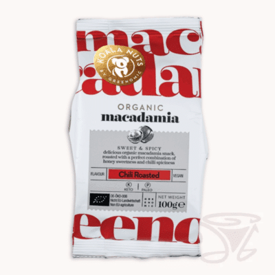 greenomic koala nuts bio macadamia sweet chili geröstete macadamia nüsse mit honig und chili 100g