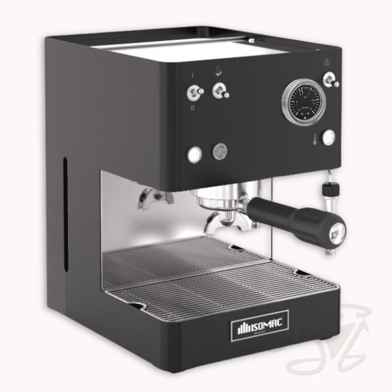 isomac new giada schwarz siebträger espressomaschine einkreiser einsteigermodell